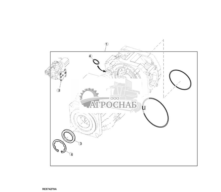 Комплект уплотнений, сдвоенный поршневой насос, 90 куб. см и 85 куб. см - ST808048 616.jpg